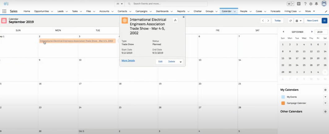 How to Create an Object Calendar - Calendar View