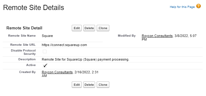 Integrating Field Service Lightning with Square Payment Processing
